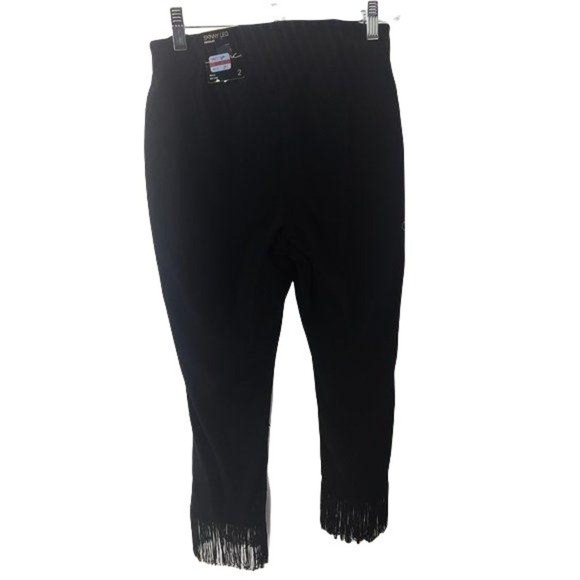 INC Fringe-Trim Cropped Skinny Pants - Picture 3 of 5